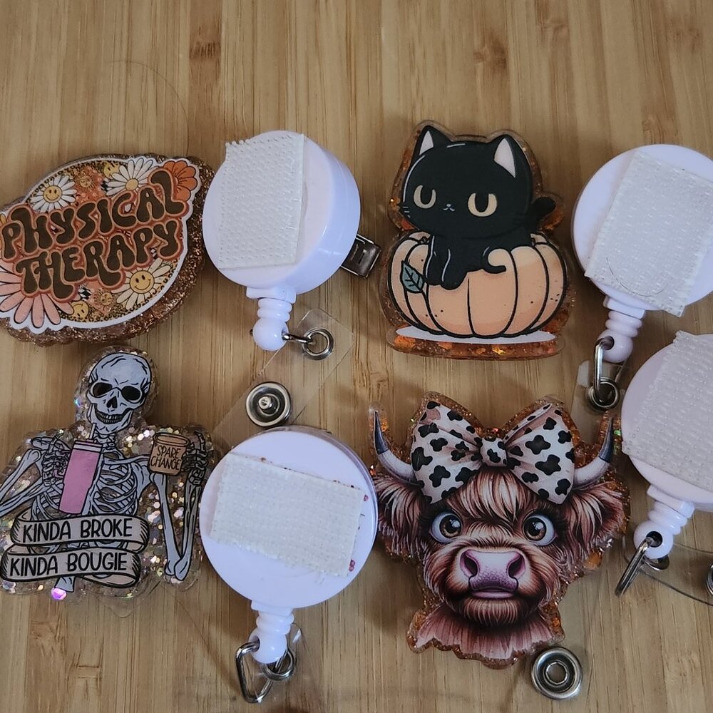 Mixed handmade Badge reels